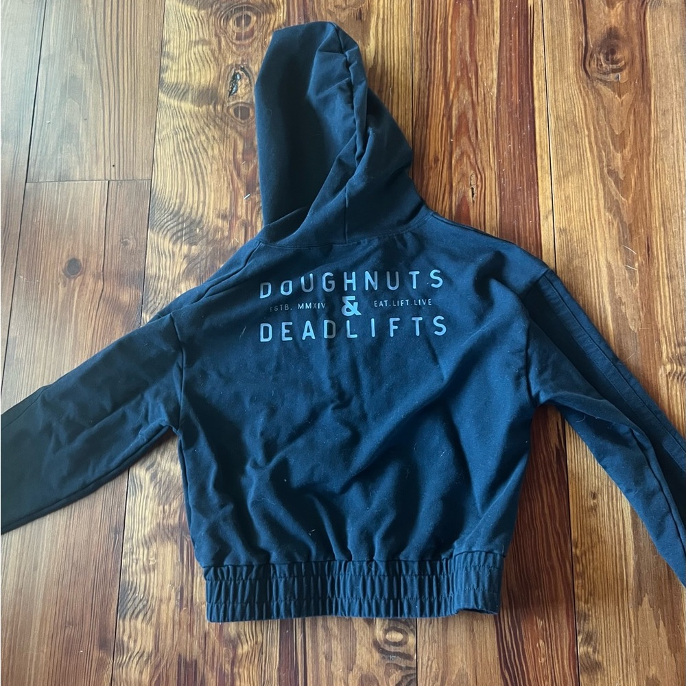 Doughnuts and Deadlifts Cropped Hoodie